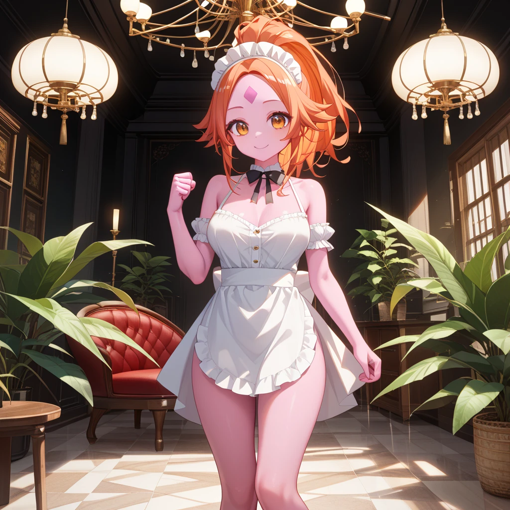 (Misty Pokémon:1.2), (Masterpiece:1.2), (Best Quality:1.2), detailed, a girl transparent clothes, orange hair, mature, cleavage, in a dark room, (no panties), (Ahegao:1.3)