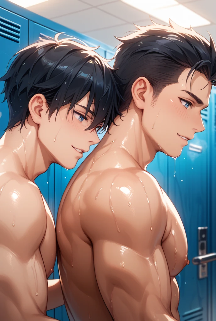 1male，18-year-old，good looking，muscle，sexy and excited，KHD， master piece，8K，whole body裸，Topless，naked lower body，big cock，whole body図, armpit hair, show one&#39;s side, Shin hair, gay, Sweat, whole body, copulation