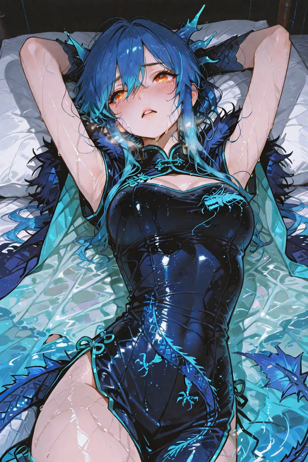 Dragon girl blue
