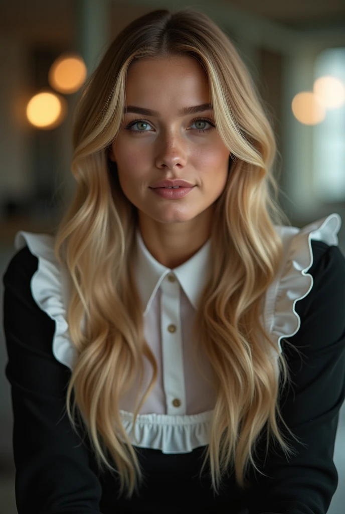 beautiful woman (EPWh1tn3yTh0rnqv1st:.99), perfect hair, jewellery, ((portrait)), (closeup:1.2), ((from the waist up)), (((  An interactive augmented reality language learning app, allowing users to learn and practice languages through virtual conversations :1.2 ))), natural skin texture,  ((  Cuffed shorts and peplum blouse :1.2)), (( wearing Cable Knit Leg Warmer :1.4  )) , 24mm, 4k textures, soft cinematic light, adobe lightroom, photolab, hdr, intricate, elegant, highly detailed, sharp focus, ((((cinematic look)))), soothing tones, absurdres, insane details, intricate details, hyperdetailed, low contrast, soft cinematic light, exposure blend, hdr, faded, now, ("I've got a bad feeling about this.":1.1)