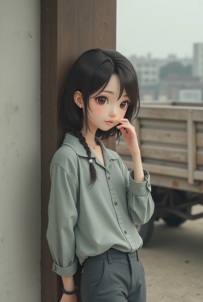 short hairと白のシャツ, short hair, 前髪のあるshort hair, Woman with pretty face, Cute little face in a portrait, French Bob, White skin!!, 短い茶色の髪とBig eyes, Soft Portrait Shot 8k, Beautiful light、Big eyes, Beautiful girl, Young girl with bob cut, Best image quality, Tabletop, Leonardo da Vinci's Notebooks Da Vinci, Leonardo da Vinci's manuscript in the background,