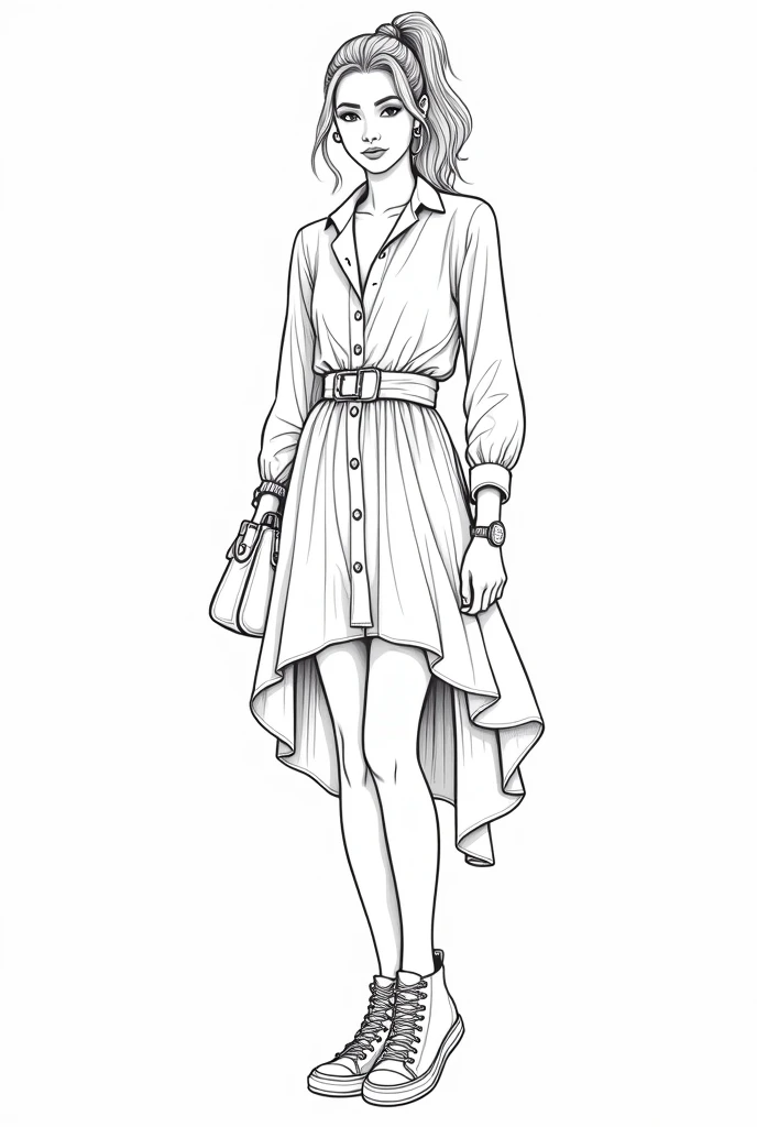 a pencil drawing of a woman in a dress hanging from her neck by a rope , with his face looking at the ground and with his eyes closed