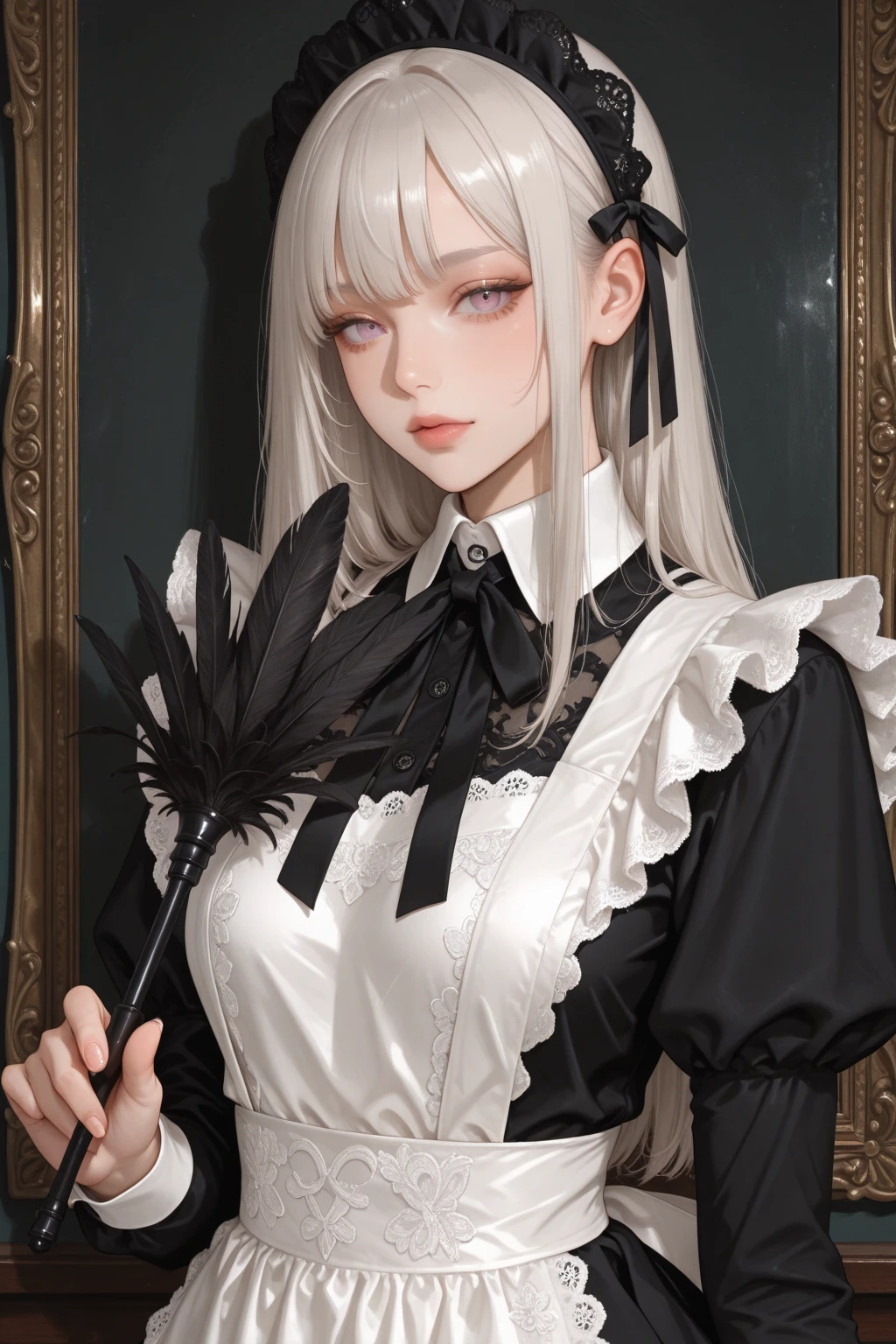 1girl,no underwear， (masterpiece:1.1), (best quality:1.1), (white blouse:1.1), (checkered skirt:1.1), , high-waist skirt, BREAK [blue:pink:0.5] theme, (gradient background:1.1), cowboy shot, BREAK silver hair, long hair, , green eyes, intricate detailed tiara, looking to the side,naked，show pussy，skirt，sexy blackstocking，red high heels，no underwear，panty，panty，show beast and pussy，beast，beast pussy，pussy，no underwear，pussy，pussy，pussy