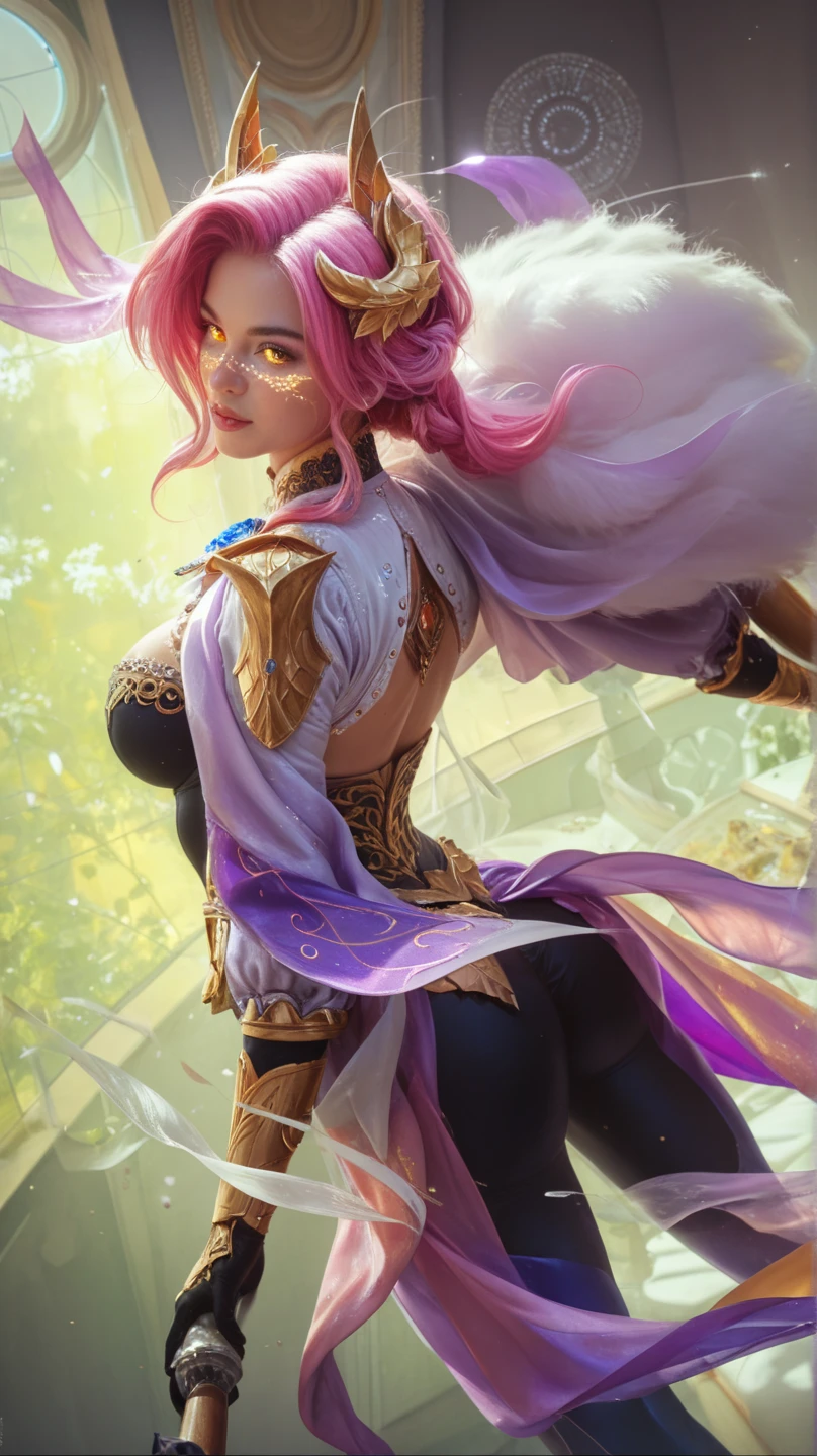 araffe dressed in a colorful costume with a feather and a wig, hyperdetailed fantasy character, colorfull digital fantasy art, 8k high quality detailed art, 3 d render character art 8 k, artgerm julie bell beeple, colorful sci-fi steampunk, fantasy art behance, karol bak uhd, ryan glitter concept artist
