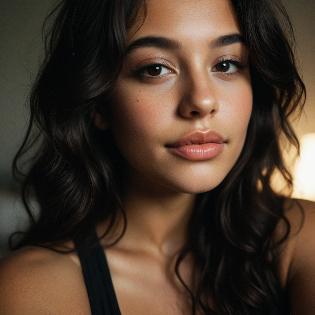 jenna ortega in suitable naked visible breasts naked , Kukami keeps hair and panties small, Sexy girl with brown eyes, Portrait of jenna ortega , brown hair and large eyes, selfie of a young woman, bedroom eyes, violet myers, no makeup, natural makeup, looking straight at camera, face with artgram, fine makeup, Stunning full-length shot, in bedroom, décolleté,
