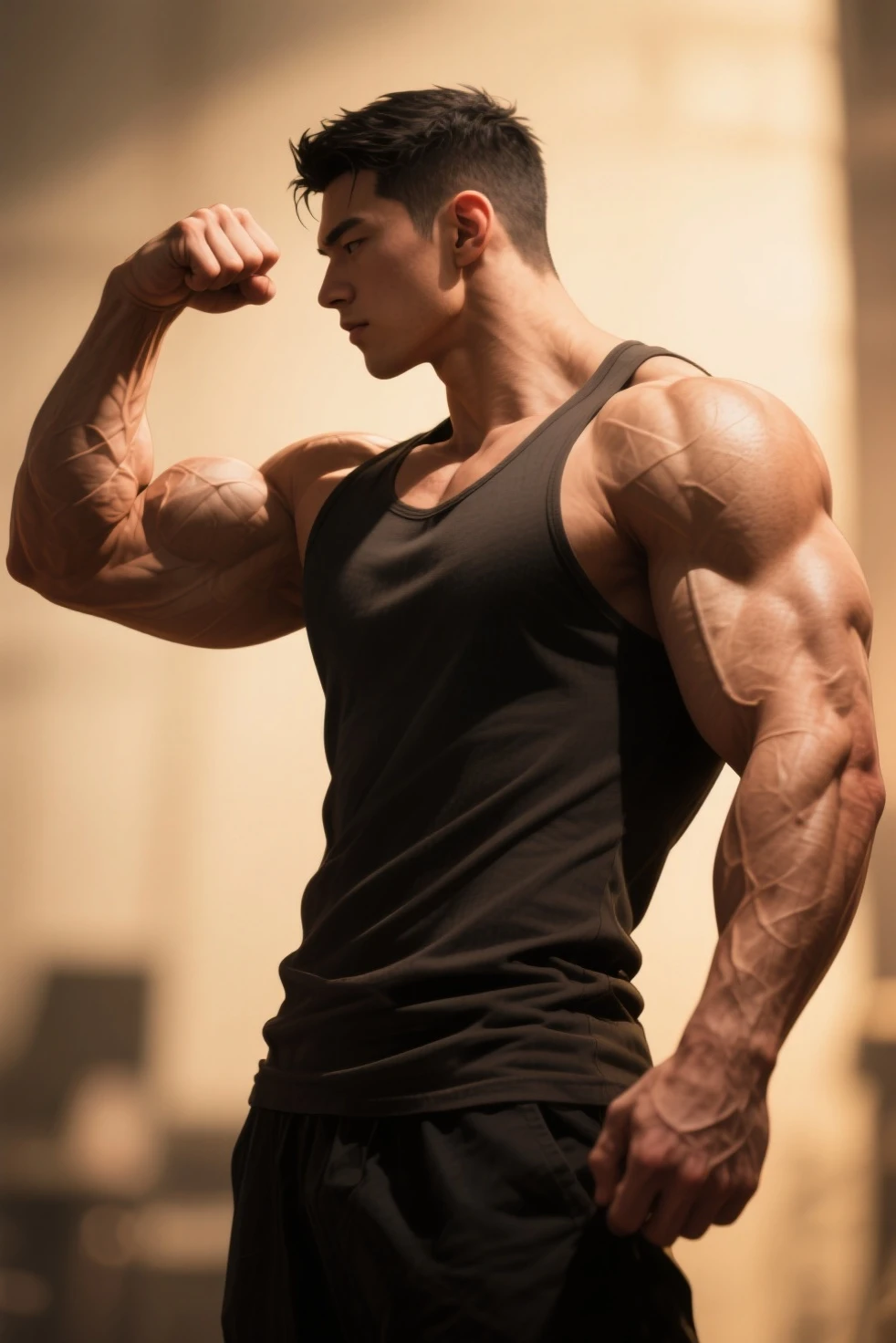 Excellent, masterpiece, Ultra-high resolution, Detailed background, Practical, muscular, Handsome.