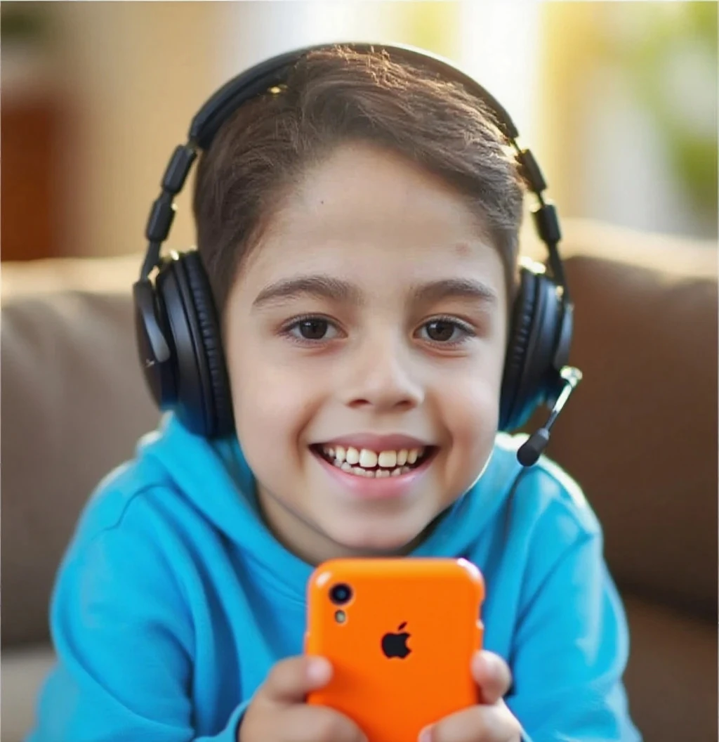 An image of a boy with headphones and a Nike shirt With a lacoste cap and sunglasses giving a thumbs up sign