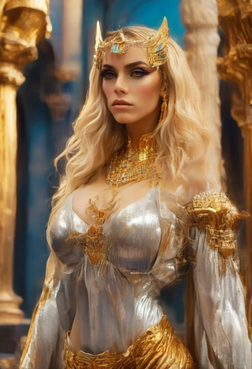 (masterpiece), (best quality), ((ultra-detailed)), (highly detailed analog style photo), natural lighting, photorealistic, extremely beautiful young lady in the marble rocks, dramatic pose, intricate detailed silver glittering ancient greek style pearl dress, shining, gloss, crisp, flirty, epic, focus, artistic, very bright, intricate hairstyle, pattern, bas-relief, cinematic shot