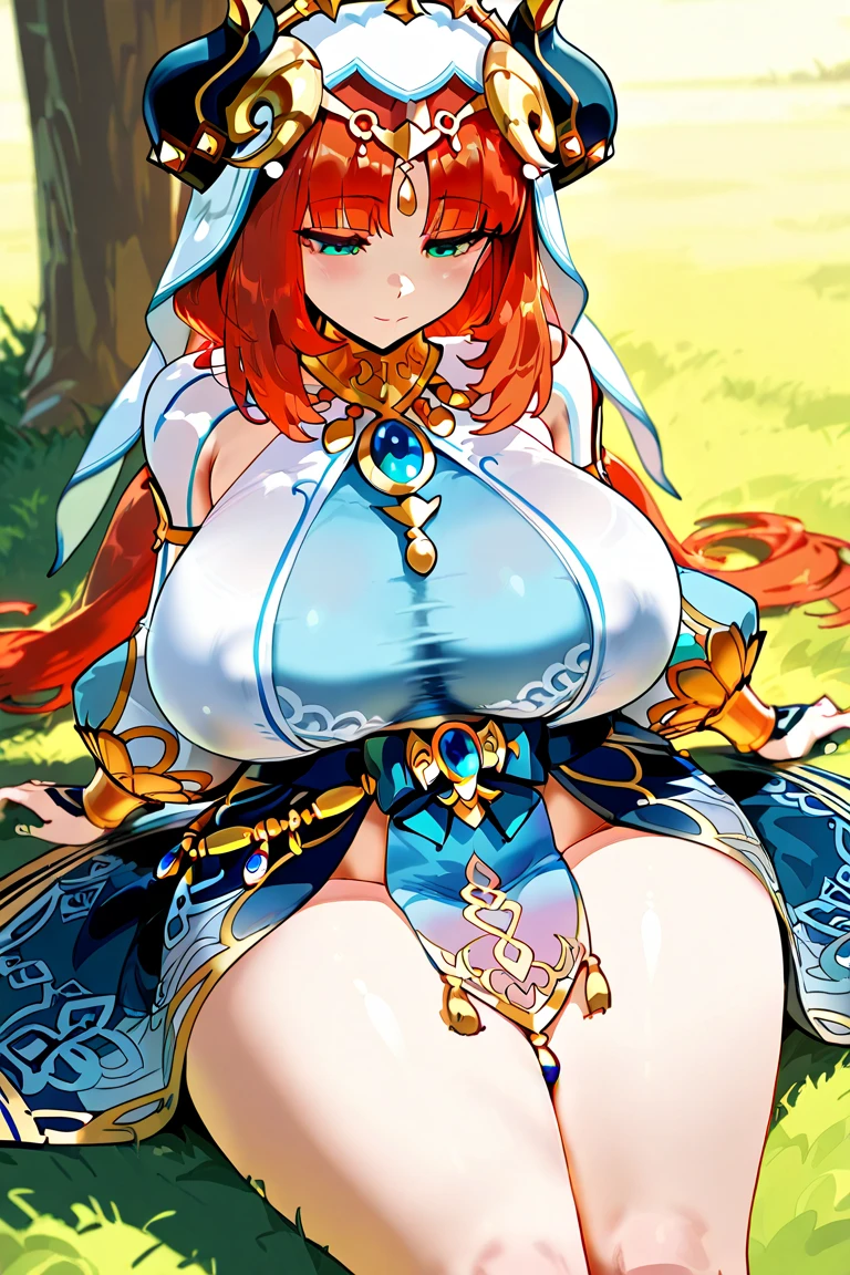 niloudef,nilournd,Genshin, 20 age, red tinted hair,White silk shawl,Fleshy thighs, Blue Eyes,,tmasterpiece,The kinky exposed ,(Surreal breasttremely full breasts)),((Super large)),Big breasts Thin waist,(((Extremely large breasts))),seductiv,High detail,hyper qualit,high resolution,8K,8k smooth,(reality: 1.2),(Highly realistic, Ultra-realistic, photograph realistic),(Realism: 1.2),Solo,(Perfect feminine curveig breasts:2),(Huge breasts:2),(gigantic cleavage breasts:2),(Large breasts:2),(Bare tits:1.4),(chiseled abs : 1.1),Nice strong legs,(Curvy:1.1),Narrow waist,(gigantic hip:1),(Thick thighs:1),(Thick legs:1)