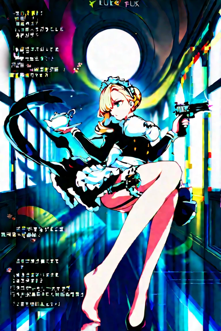 masterpiece, best quality, 1girl, solo, smile, playboy bunny, bunny girl, black leotard, fake bunny ear, fake bunny tail, <lora:harley_quinn_(batman_arkham_knight):1>
