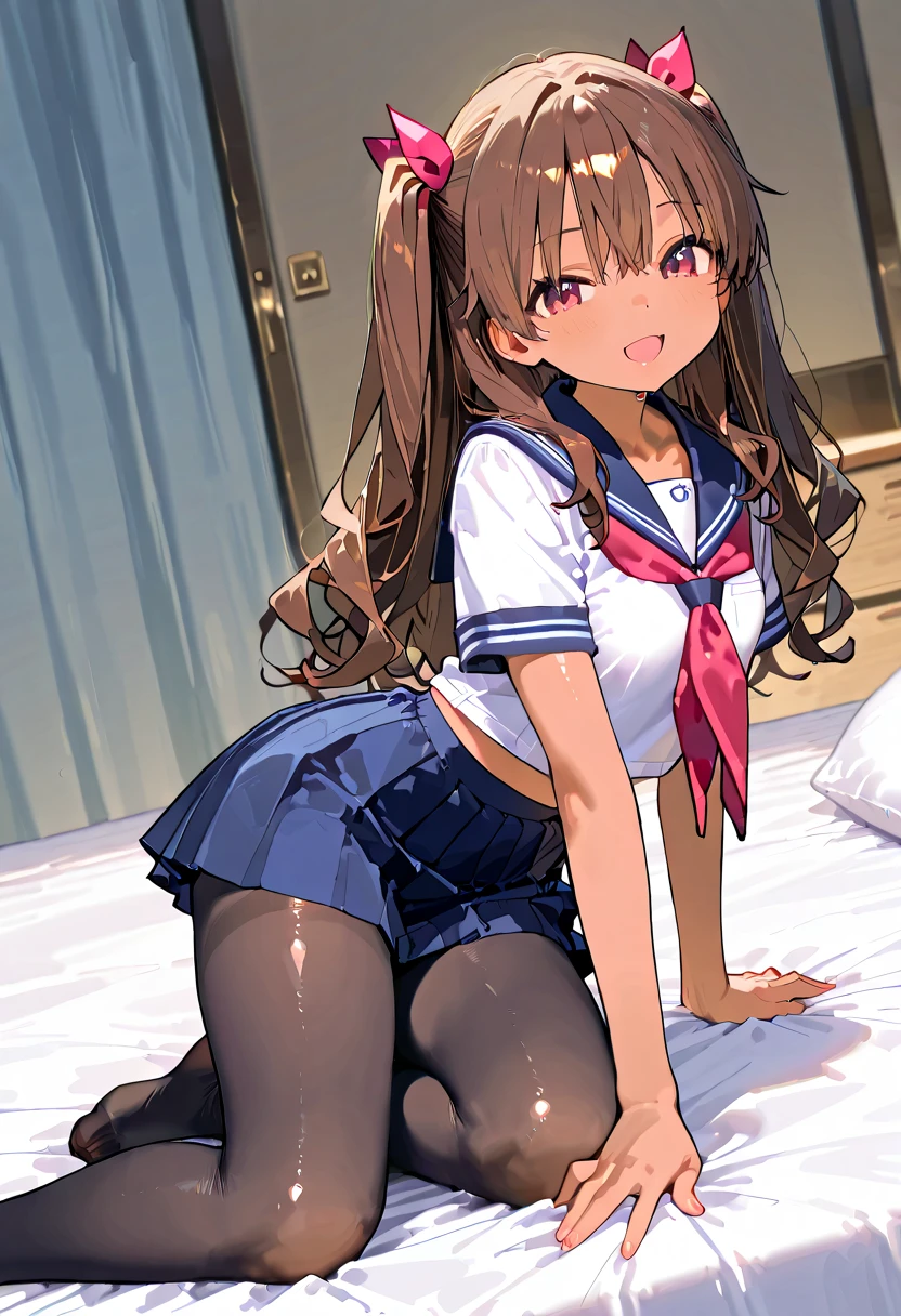 Schoolgirl uniform very short thigh high socks orgasm face mini skirt ponytail sexy spreading legs upskirt no panties no bra open shirt small tits good thighs and ass, two boys split roasting her double pebetration sex cosplay
