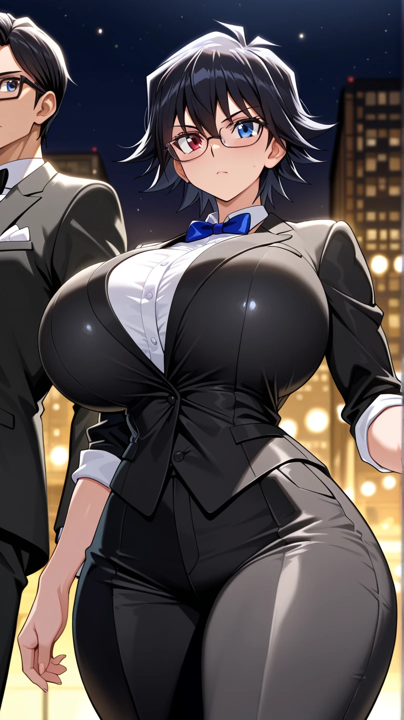 (mature woman, 45yo:1.7), (gigantic breasts:1.4), (curvy body:1.4).high resolution, extremely detailed CG, unity 8k wallpaper, super detailed skin, perfect anatomy, detailed, cinematic lighting, dynamic lighting, beautiful detailed eyes. (glitter, Gorgeous and luxurious background:1.8), (corridor:1.5), gigantic breasts.
(playboy bunny, black rabbit ears, wrist cuffs, black leotard, brown tights:1.5), (arms behind back:1.8)、Standing facing forward in a crowd. her hair is short and black、Your smile is wonderful.The skin is radiant.