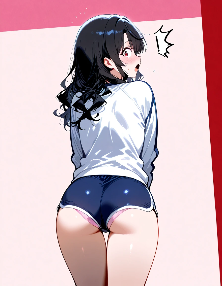 lighting like a movie、top-quality、High School Girl One Big Ass、Strawberry print panties、school classrooms、embarrassed from、Wearing sweat、full of sweat、Perfect big ass、Nice big ass、