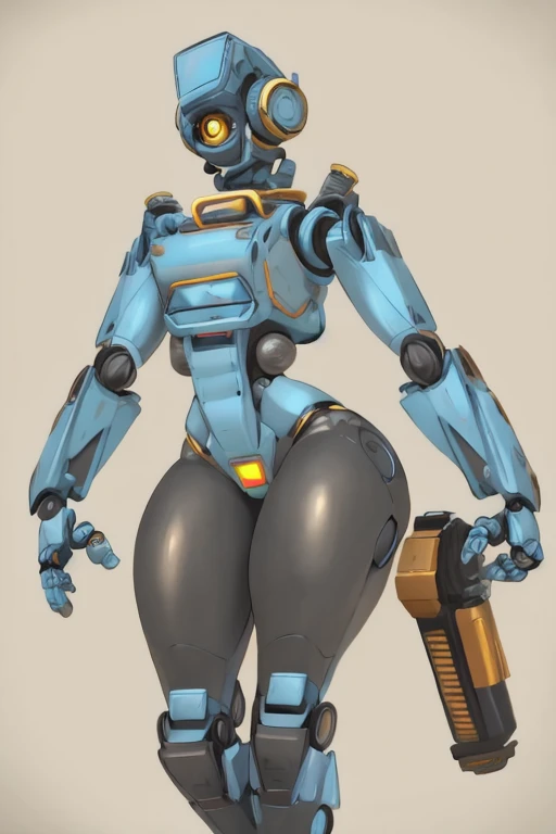 robot girl, humanoid robot, robot joint, huge breasts