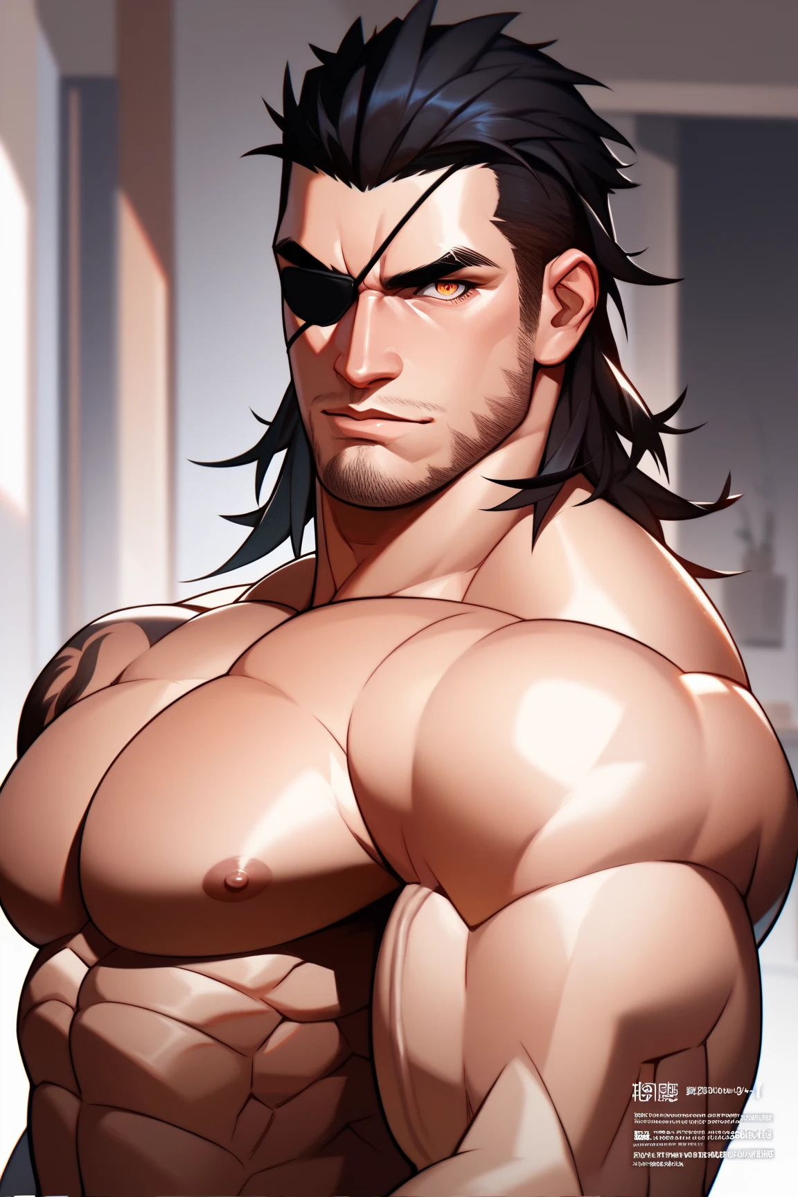 Skin color: offwhite
muka: defined jaw, muka jovem. Bright purple right eye and scars like those on his hand. The region of this eye is also grayish.
stubble with goatee and mustache, Wavy, neck-length brown hair with white streaks in the part where there are scars
cos: Scrawny, slightly defined. 1,83m high.
grayish right arm up to forearm height with cracks exuding purple aura
Indeed, kor: 20 year
Clothing from the day of the accident:
work boots, beige cargo pants, camiseta preta e máscara de pano no muka
scars on face and arm