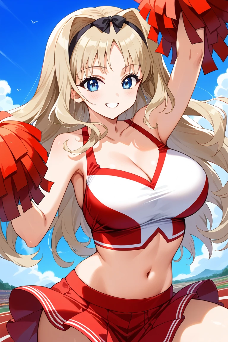 ? 1girl 4.7M
? alternate costume 289k
? alternate hair color 11k
? ass visible through thighs 72k
? black panties 106k
? blonde hair 1.2M
? blue sky 138k
? breasts 2.7M
? cheerleader 13k
? cleavage 785k
? cloud 226k
? collarbone 601k
? cowboy shot 392k
? crop top 131k
? crop top overhang 9.7k
? day 276k
? forehead 33k
? hair ribbon 495k
? holding 894k
? holding pom poms 3.5k
? large breasts 1.2M
? long hair 3.4M
? midriff 243k
? miniskirt 198k
? navel 896k
? open mouth 1.8M
? outdoors 400k
? panties 548k
? pantyshot 60k
? patreon username 30k
? pleated skirt 379k
? pom pom (cheerleading) 13k
? purple eyes 610k
? purple ribbon 17k
? red shirt 45k
? red skirt 81k
? ribbon 876k
? shirt 1.2M
? skirt 1.2M
? sky 327k
? sleeveless 306k
? sleeveless shirt 104k
? solo 3.9M
? standing 663k
? stomach 193k
? thighs 420k
? underwear 666k
? upskirt 29k
? very long hair 716k
