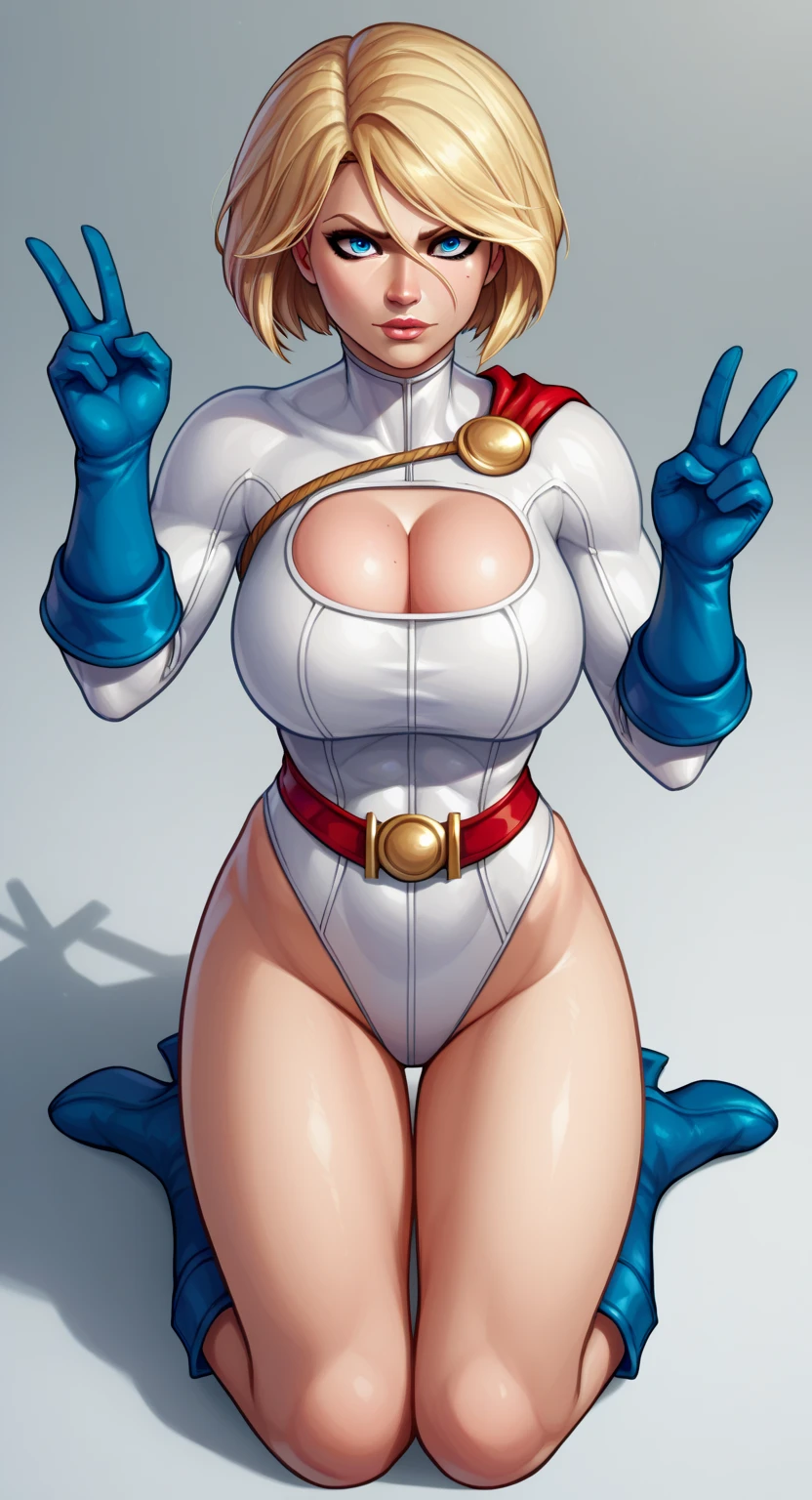 a cartoon of a woman with a yellow outfit and a red hair, bodybuilder superhero bikini, full body zenkai! asuka suit, a human-like juicy peach, superhero body, inspired by Rob Liefeld, buizel and human fusion, female goku, asuka suit under clothes!, thicc, orange body, sfw version, saiyan girl