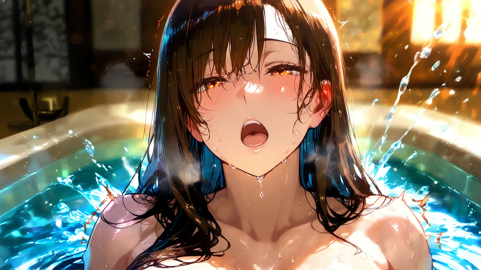 ((Highest quality, 16K, masterpiece: 1.3)), ((Small Chest、10 year old girl:1.5、Small Head)), Beautiful Woman with perfection Figure: 1.4, Slim abs: 1.2, ((Beautiful glossy brown hair)), ((small: 1.4)), ((K-POPアイドル: 1.3)), ((Twin tails))、((stop temporarily)), ((Fascinating)), ((Pink small beautiful nipples)), (((excessive cum on body)))、(((((frontage)))))、(((Spread your legs)))、(((Split))), ((manual labor))、Ultra-realistic 16K cg, perfection Face, perfection, Clean Solo, (blush: 0.5),masterpiece, Professional artwork, Famous works of art, Smile gently, A big smile, Beautiful Eyes, ruddy skin, Perfection fingers, Beautiful Hands, Depth of written boundary, Realistic: 1.3, (Cinematic composition: 1.3), (HDR: 0.1), Accent lighting, naked, athletic body shape, Legs apart, Raising his leg, double eyelid, eye contact, Nipples, whole body:1.5、(((vaginale,sex:1.8)))、(((lying、man touch clitoris、grabbing another man’s breast:1.8、Lots of naked men:1.8、Super intense orgy:1.8)))。