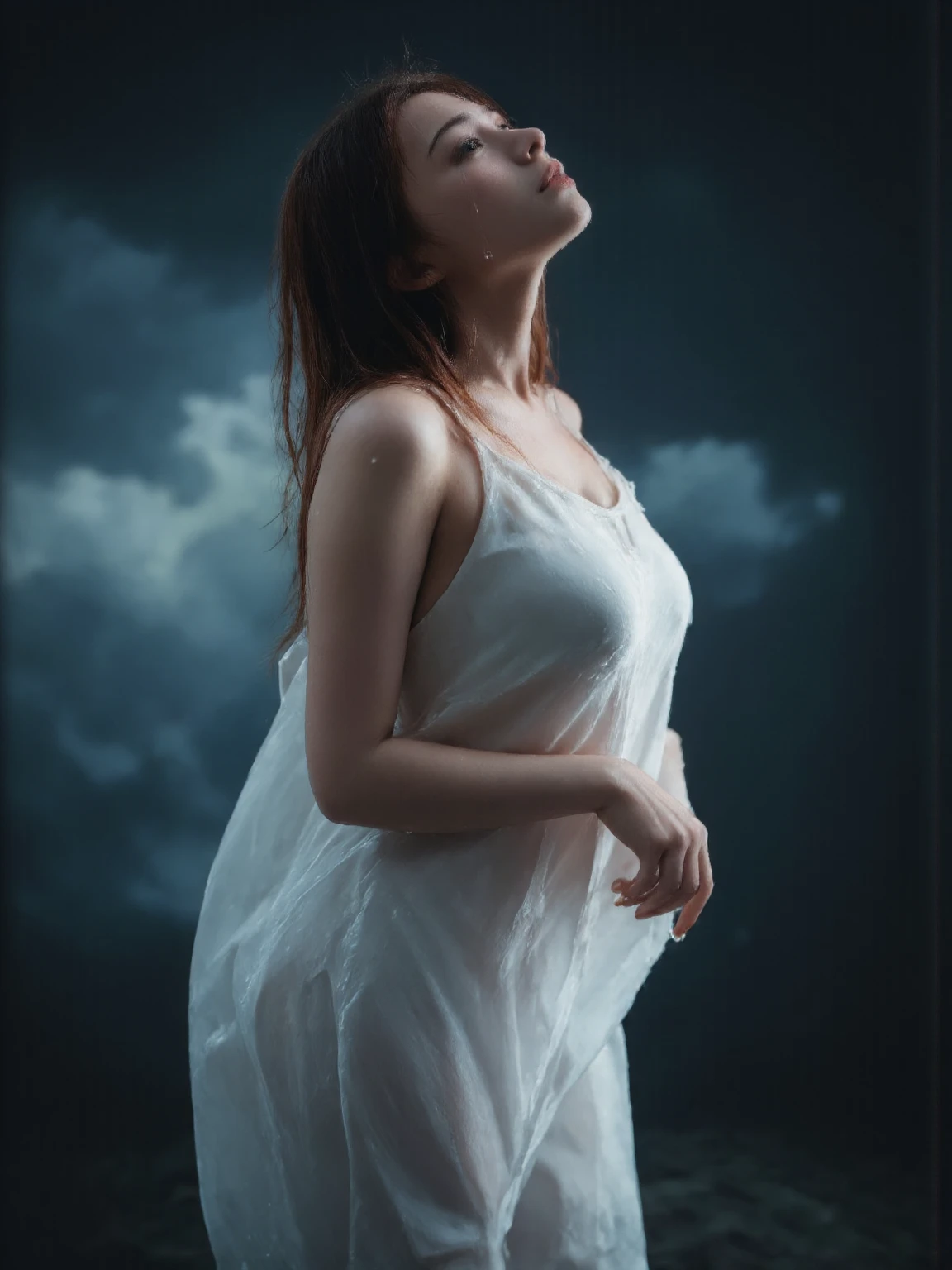 ((top quality、8k、Masterpiece:1.3)) nude, naked、Extremely delicate and beautiful girl,realistically,Extremely ridiculous,Abstractionism,full-body standing,catch,Extra detailed body,Port wind,,flowing hair,light brown hair,viton hair,beautiful fine hair,Exquisite and beautiful face,Smile,clear eyes, black eyes,beautiful clear background,beautiful sky,bloom,very precise details,absurd,very CG,((A sexy mature girl:1.5))、thick lips、deep red lip gloss、eye makeup、((40 years:1.5))、sunset sky,Extensive exposur
