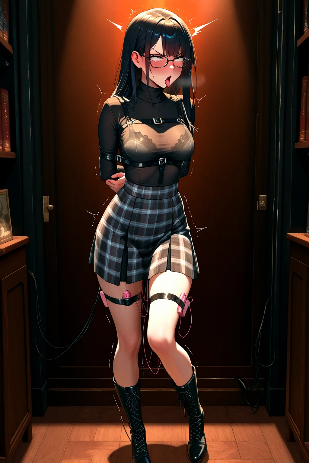 Anime girl in a black dress with scissors on her ass,(Toilet in the evening: 1.3), Beautiful anime girl crouching, , Kantai Collection Style, [ 4k digital art ]!!, Best anime 4k konachan wallpaper, Anime girl in maid outfit, Top rated on pixiv, Anime Maid SS Military(Handcuffs on the wrists: 1.3),(Ahegao: 1.2),(Wear jeans: 1.2),(show your butt hole: 1.5),(Hands on hips),(masterpiece), (One serious civil service commissioner: 1.3), (Super thick and plump body: 1.3), (Huge breasts and buttocks)), (Small Head: 1.2), (Very small uniform)), (Shiny skin: 1.2), (A speech while crouching in the stands in the schoolyard in the morning)), {fat},1boy, penis, doggystyle, from behind, spreadassms, chubby body, fat body, short,ultra detailed, masterpiece, best quality, blush, a woman, rolling eyes, open mouth, school girl, wearing , wearing glasses, classroom, sunset, light particles, hdr, brown grey hair, midium wavy hair, shiny hair, bang, single braid, clear grey eyes, Smiling Kiss, Tongue Out, アニメ ,orgasm face, sexual climax, bitch, back shot, back view, low angle, from below, back view, arched back, looking back, all fours, chubby body, BIG ASS , saliva, BBW, slender waist, anal, seiza, hands on head,white eyes, Hand Drawn, Showing Ass, Bobcut, Knee socks, (Super thick and plump body: 1.3), Butt sticking out, Close your legs, seiza, spread legs, pleated skirt, Stretch your arms back, long pleated skirt, I can&#39;t see your butt, Buttocks hide, Arms folded behind back, Super big butt, Awesome numbness , Plump , Chubby, Butt sticking out,