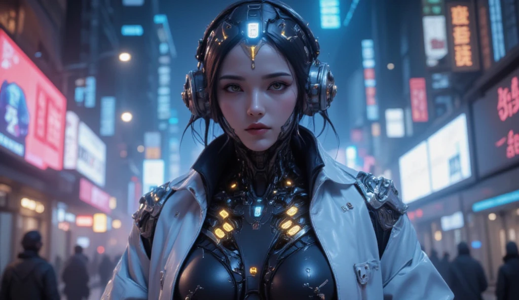 Cyberpunk beauty, 1girl