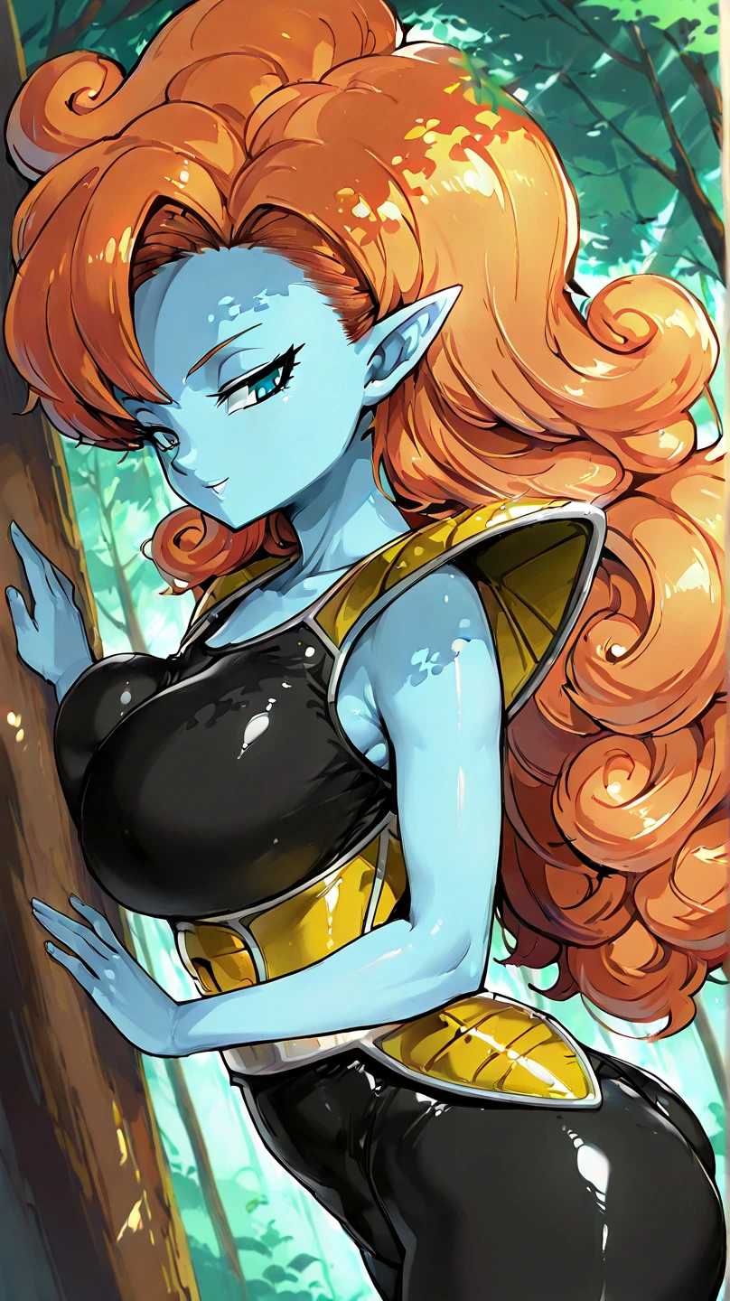 8K,High quality,Animated,married,Beautiful,Bright,Eye Highlights,Purple eyes,Sexy,ultra gigantic tits,oversized tits,Dark blue ,Erotic,beautiful line art. Blue skin, Blue and orange gradient fins, , Nothing on,  Nothing on, ,Anime Drawing、Clearly drawn design、Blue skin、fullnude、fullnude、
