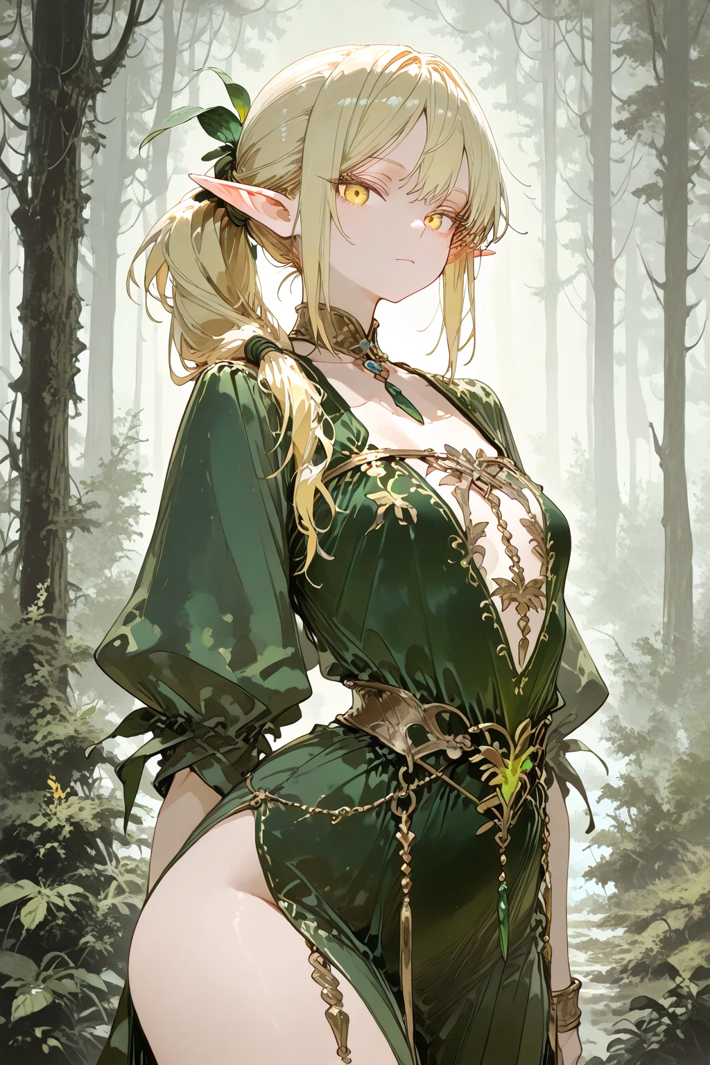 male:1.3, solo, very tall, large, human face:1.4, very slim waist, fit, short messy light brown hair, yellow eyes, slit pupils, lizard tail, scale claws, scales on arms:0.5, light tan skin, broad shoulders, clean shaven, head-fin ears, blush, fit arms:0.7, cabin indoors, bare shoulders, simple white shirt, revealing clothes, medieval, young, feminine male