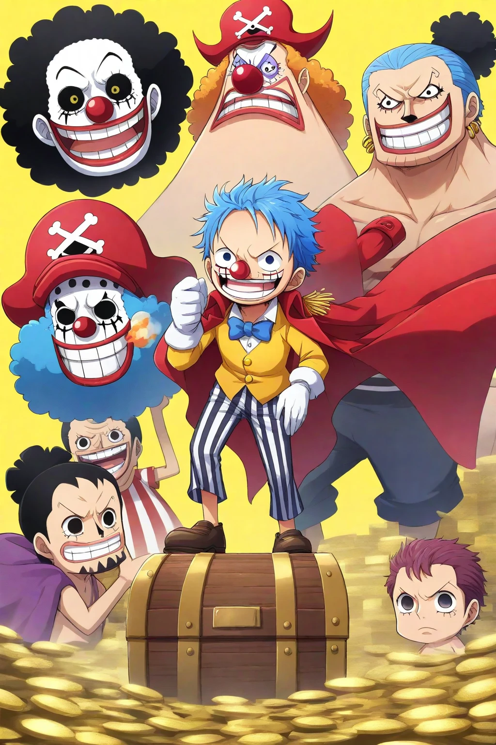 payaso hombre con unas letras que diga crazy