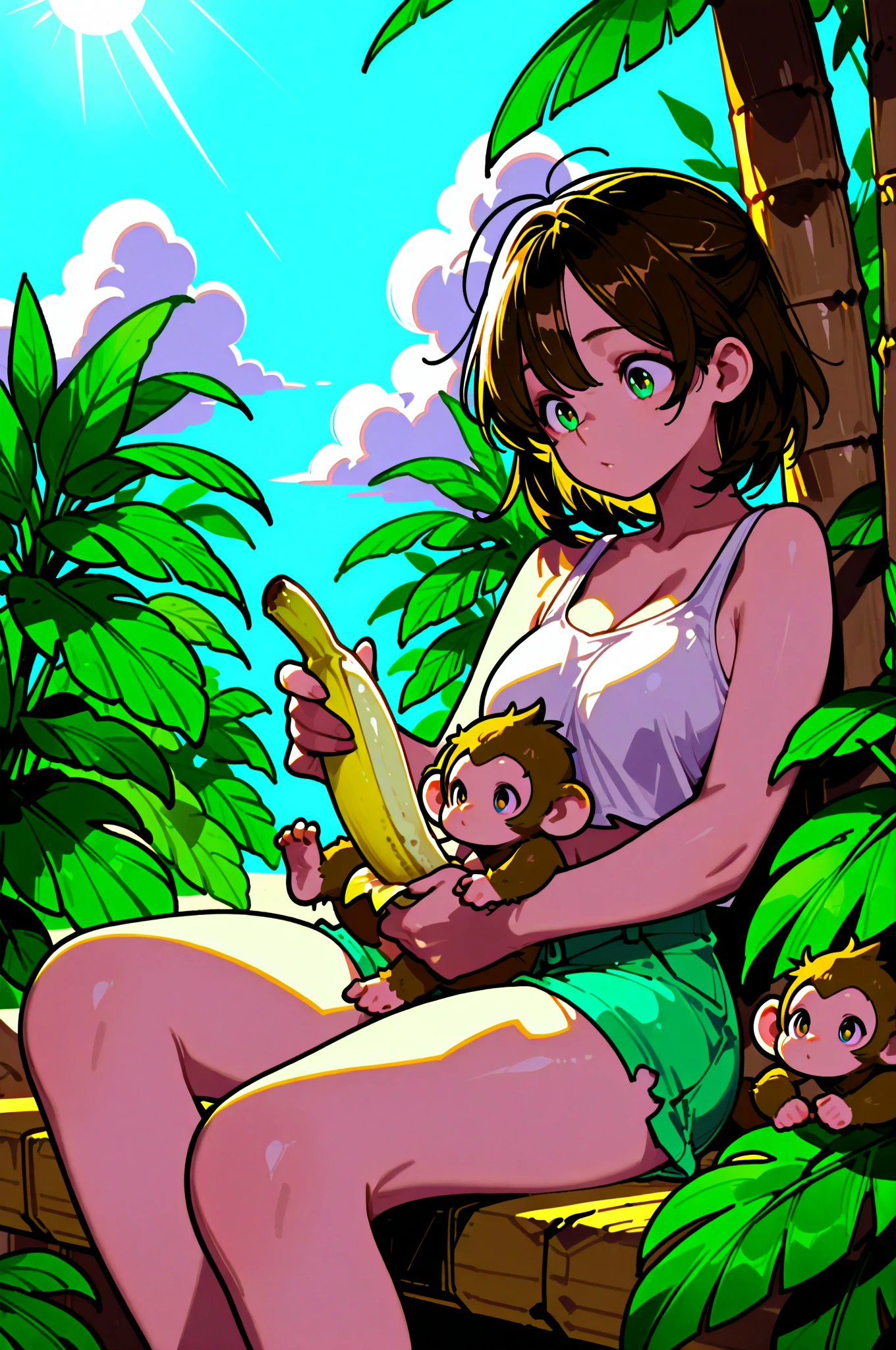 超大群の雄猿に囲まれる 1 人のCompletely naked大人女性, Highest quality, figure, masterpiece, Very clear, Extremely detailed CG, 8K, masterpiece with attention to detail, Highest quality, Official Art, Ultra Clear, Very detailed, High resolution, Detailed mature adult woman, Very detailedな目と顔, Beautiful fine details, ((((Completely naked))), Full nudity, (Beautifully shaped big breasts)))),( (Beautifully shaped big breasts)))),( Beautifully shaped big breasts)))),( (huge breasts of beautiful shape)))),( ( ( Full nudity)), ((Slim and large)))),((Huge blonde sexy gal)),(Lustrous fair skin)))), skinny, (((Sexy smile))),Ecstatic smile、blush、Very red cheeks、blush頬、long bangs that hide the eyes,、Blonde hair with pink tips、Blonde multicolored hair color、 (((lots of heartマーク, heart, heartマーク))), Looking at the audience, Look forward, (((Slender Super Large)), Perfect Style, Emphasized, Crotch Emphasis, Sitting, ( ( Sexy pose)))), bedroom、(((Surrounded by a large number of crowded male monkeys)))), ((Packed with so many super-masses of male monkeys)), ((He is seen surrounded by a large group of male monkeys.)), (((He is surrounded by a massive group of male monkeys, so densely packed that they fill the entire space.))), ( In the background, a large group of male monkeys are crowded together, filling the entire screen.), A huge group of male monkeys swarming in all directions, At the top, a group of giant male monkeys, end, about, He is surrounded by a group of male monkeys so densely packed together that there is no space between them., (((A huge group of male monkeys fills the entire area.)), (Surrounded by a large number of crowded male monkeys)))), (( Many male monkeys in groups)), ((He is seen surrounded by a large group of male monkeys.)), (((Surrounded by a horde of male monkeys so densely packed that they filled the entire space.))), (In the background, a large group of male monkeys are crowded together, filling the entire screen.), A huge group of male monkeys swarming in all directions, A huge group of densely packed male monkeys, Down, about, He is surrounded by a group of male monkeys so densely packed together that there is no space between them., ((A huge group of male monkeys occupying the entire area)), ((A huge group of male monkeys crowding together)), ((Surrounded by a large group of male monkeys)), (Surrounded by a horde of male monkeys so densely packed that they filled the entire space.))), ( In the background, a large group of male monkeys are crowded together, filling the entire screen.), A huge group of male monkeys swarming in all directions, A huge group of male monkeys crowded at the summit, end, about, He is surrounded by a group of male monkeys so densely packed together that there is no space between them.