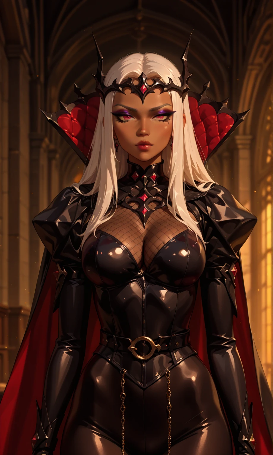Bela, big breasts and a cat