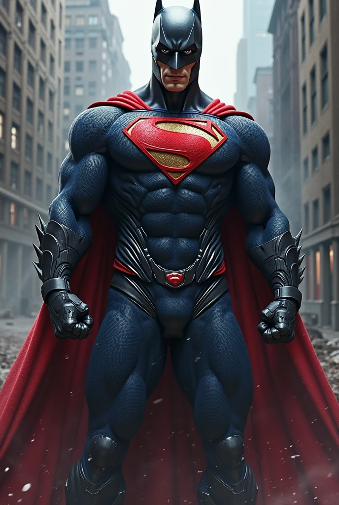 full body character, realistic superman, he is wearing his uniform, uniform open revealing his hard penis that is dripping with cum, hard penis, he is sweating, wet, in the background a city destroyed at night and on fire, in the background a city on fire at night, lots of destruction behind him, dynamic attack pose, he is on top of the debris,