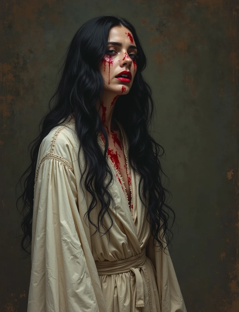 Capture the impact of Bloody Mary on those who encounter her, portraying a mix of fear and fascination in their reactions. Some are driven to confront her out of curiosity, while others are paralyzed by dread.