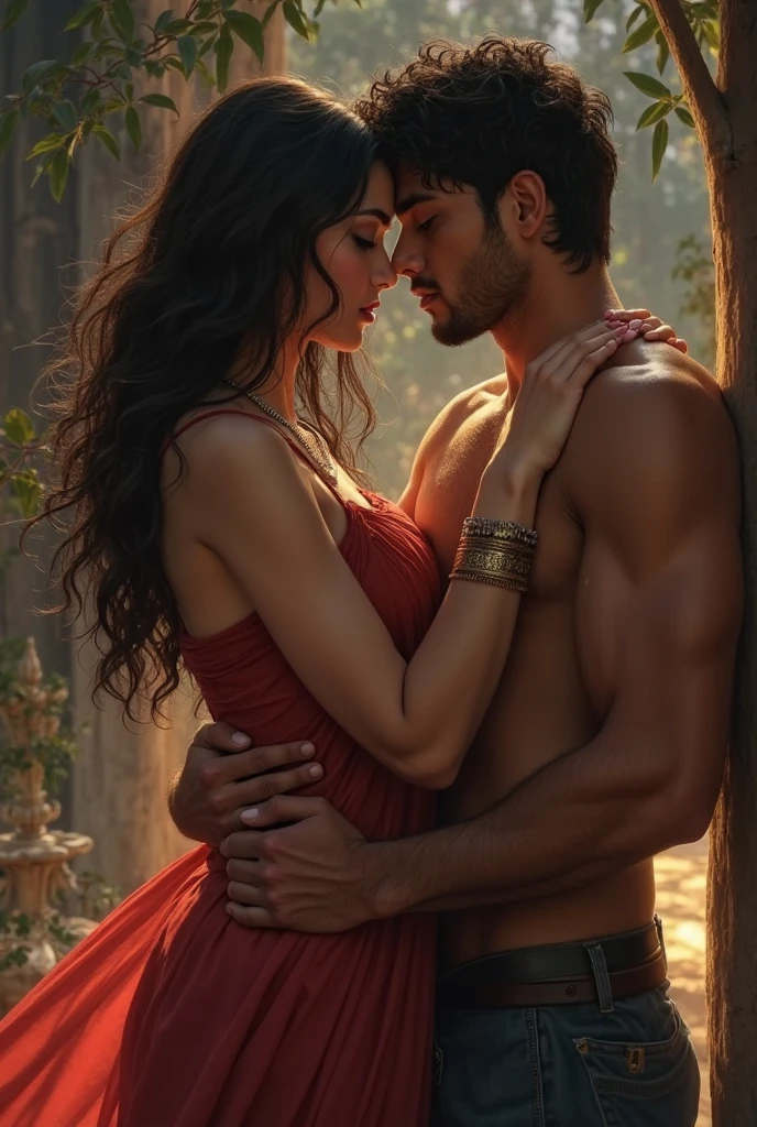 hindu woman muslim man couple erotic sex