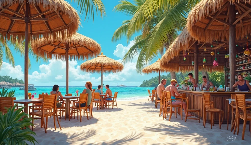 beach,100 people,Men and women in swimsuits,cheers,barbecue,drinking beer,リゾートbeachの背景,summer sunshine,masterpiece,rich colors,highest quality,official art,fantasy,colorful,Happy,smile,,I'looking forward to it,happiness,nice background,Fun time,Sparkling,beautiful light and shadow,stylish,anatomically correct,Detailed details,rendering,unreal engine,colorfulな呪文を唱える