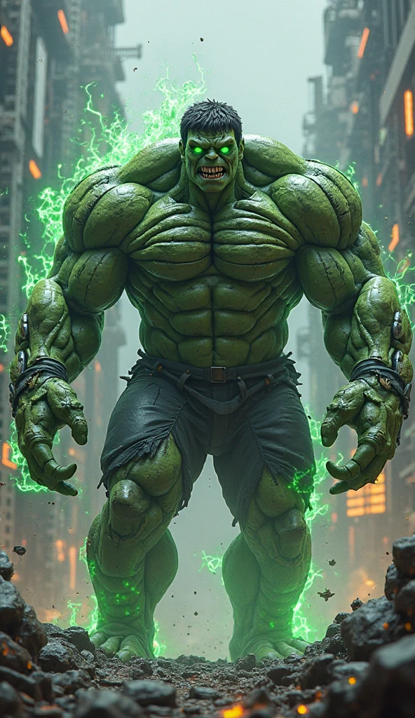 A men with hulk body