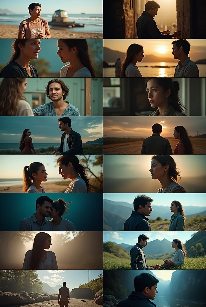 4 pessoas, sendo 2 mulheres e 2 homens, todos jovens de 25 anos. Late afternoon if summer
