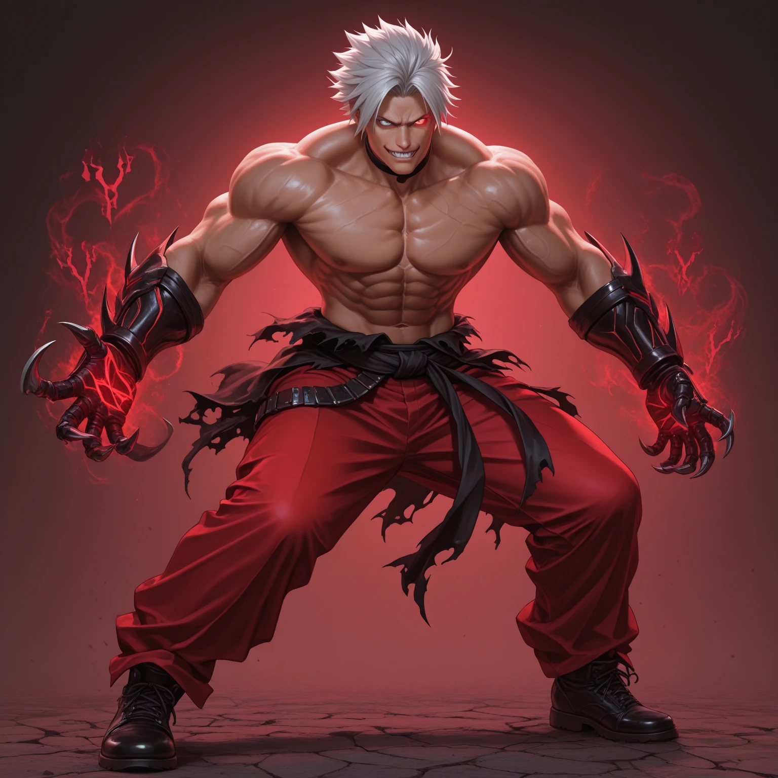 Oni Abs are cracked