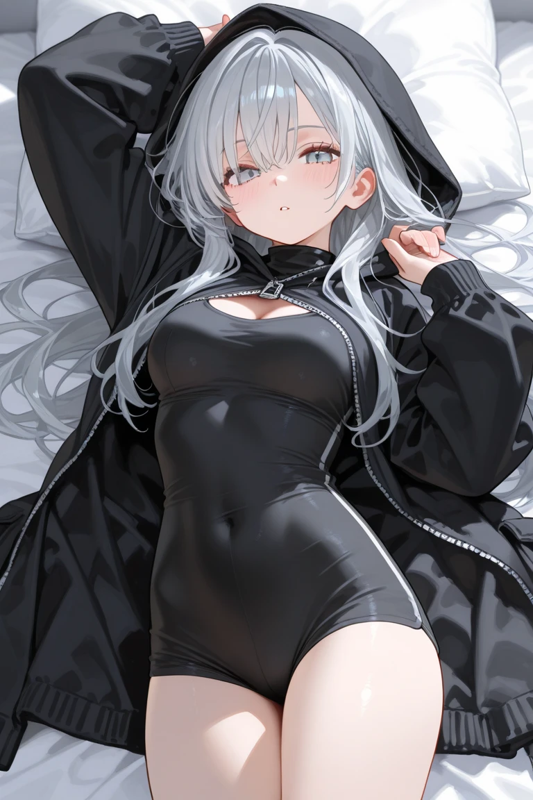 Girl in stockings,(in stockings)German,European,Slavic,Sexy,((Skinny)) sporty figure,((dressed in sweater)), But the stocking is visible,(hairstyle: high ponytail) Looks with love,Smiling,Love,gray hair color,(Skinny Legs)Against the backdrop of a cozy home,