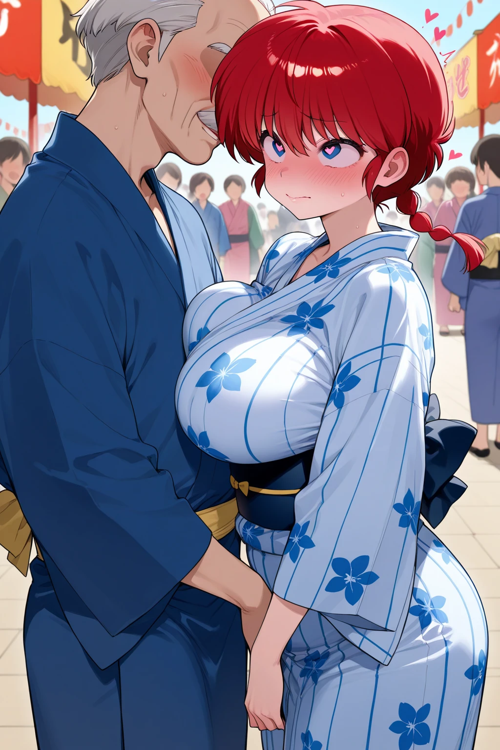 ((Masterpiece,Best quality)),2girls, black kimono, black sock, Black ribbon, Black hair, Cherry blossoms, day, flower, hair-bun, Hair ribbon, Japanese clothes, komono, Long hair, view the viewer ,multipel Girls,obi strip,exteriors,red eyes,red hair,ribbon,sandals,single hair bun,stairways,standing on your feet,statues,Torii,The tree,Kimono with white,Yellow eyes,Thick pubic hair,Pubic hair is exuberant,Strong body hair,Thick pubic hair,Lots of pubic hair,A foreign body is inserted into the