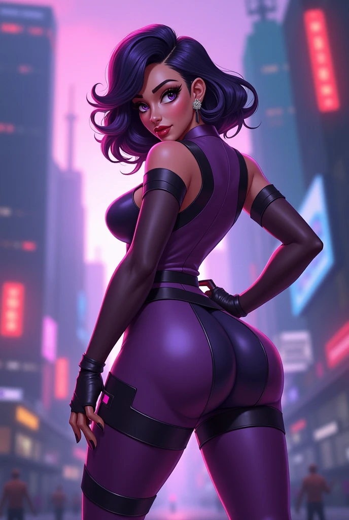 Skye,pointy ears,purple eyes, gradient hair, lips, from behind,
night, in the shadows, old building,
(insanely detailed, beautiful detailed face, masterpiece, beautiful detailed eyes, best quality)
<lora:Skye-10v2:0.7>