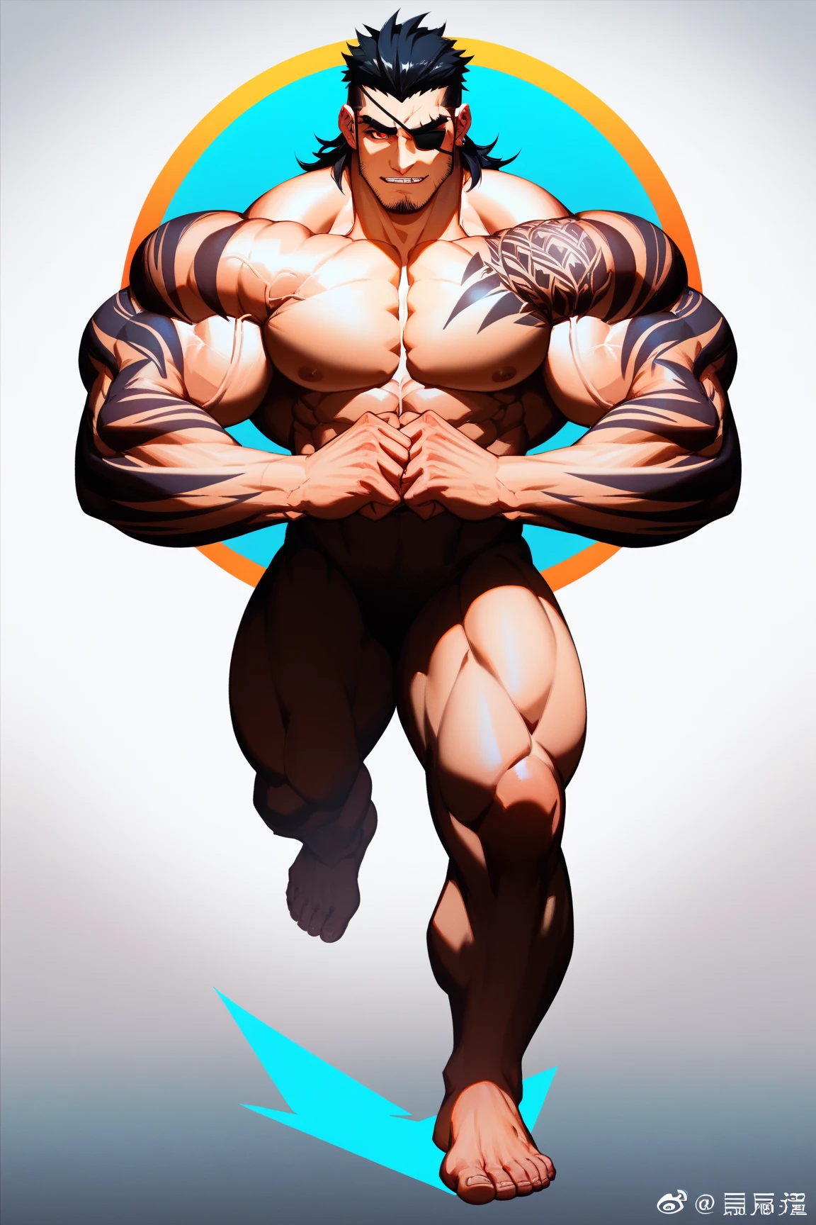 Yaoi men muscular crotch pronounced