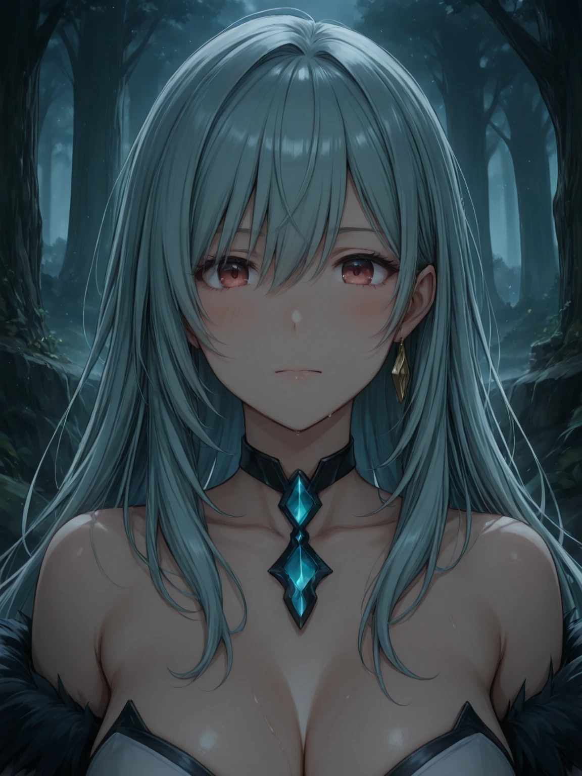 masterpiece, best quality, ultra-detailed, illustration, 1girl, solo, nsfw, woman with blue hair and red eyes, sat outside in a street with heavy rain splashing off of her body.
<lora:roxanna1:0.8>