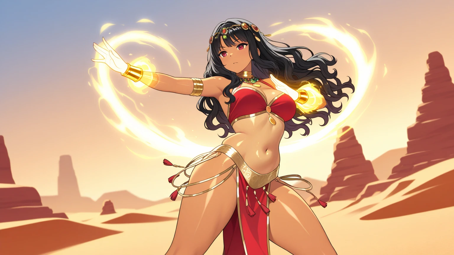 a tribal woman, full figure character design, tan brunette, warrior princess, water girl