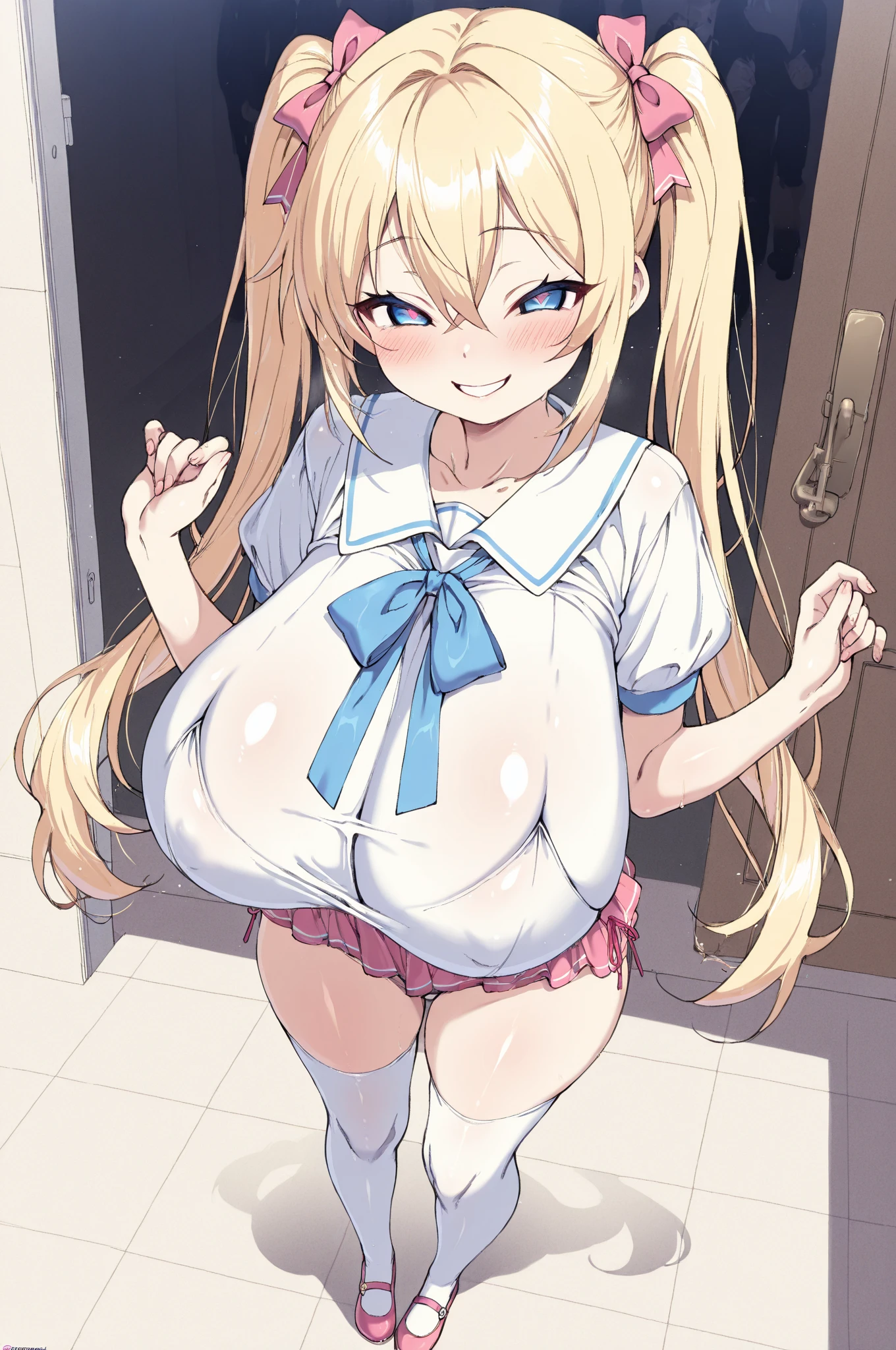 amagiSylphy, Sylphy, blonde, blue eyes, hair ribbon, Long Hair, ribbon, Both sides up,
break cleavage, Shorts, short Shorts, blue Shorts,
break looking at viewer,
break outdoors, city,
break (masterpiece:1.2), highest quality, High resolution, unity 8k wallpaper, (shape:0.8), (Beautiful and beautiful eyes:1.6), Highly detailed face, Perfect lighting, Extremely detailed CG, (Perfect hands, Perfect Anatomy),Big Breasts, vibrator sticks in my pussy ,Things to do,Pussy juice legs up cum shaved pussy shavedpussy nipple touching pussy fondling fondling masturbation with vibrator Big Breasts starvation pissing sex toys pussy Pussy juice droopy eyes shaved hair bangs big nipples nudity big labia big areola straight hair big  white skin Show me your nipplesる breast milk love juice clitoris white pee cum white Pussy juice breast milk love juice clitoris white pee cum white Pussy juice masturbation, Masturbation with a vibrator, clitoris, Pussy juice, Lift your legs, semen, shaving, Touching shaved nipples 　　Insert a vibrator　 　Penis insertion　she spreads her legs and straddles the guy, lying vibrator touching pussy breast fondling fondling masturbation with vibrator Big Breasts starvation pissing sex toy riding vibrator t bare  flashing breasts , Show me your nipples, straddling a man, straddling a man,Huge breasts,Erect nipples,,,long drooping chest,、Huge breasts乳首を見せる,Completely naked,Huge breasts,Erect nipples,,,long drooping chest,、Huge breasts,,,v1.0,Bottomless,Grotesque pussy fingering,gigantic sagging breasts large breasts, gigantic breasts, sagging breasts,,