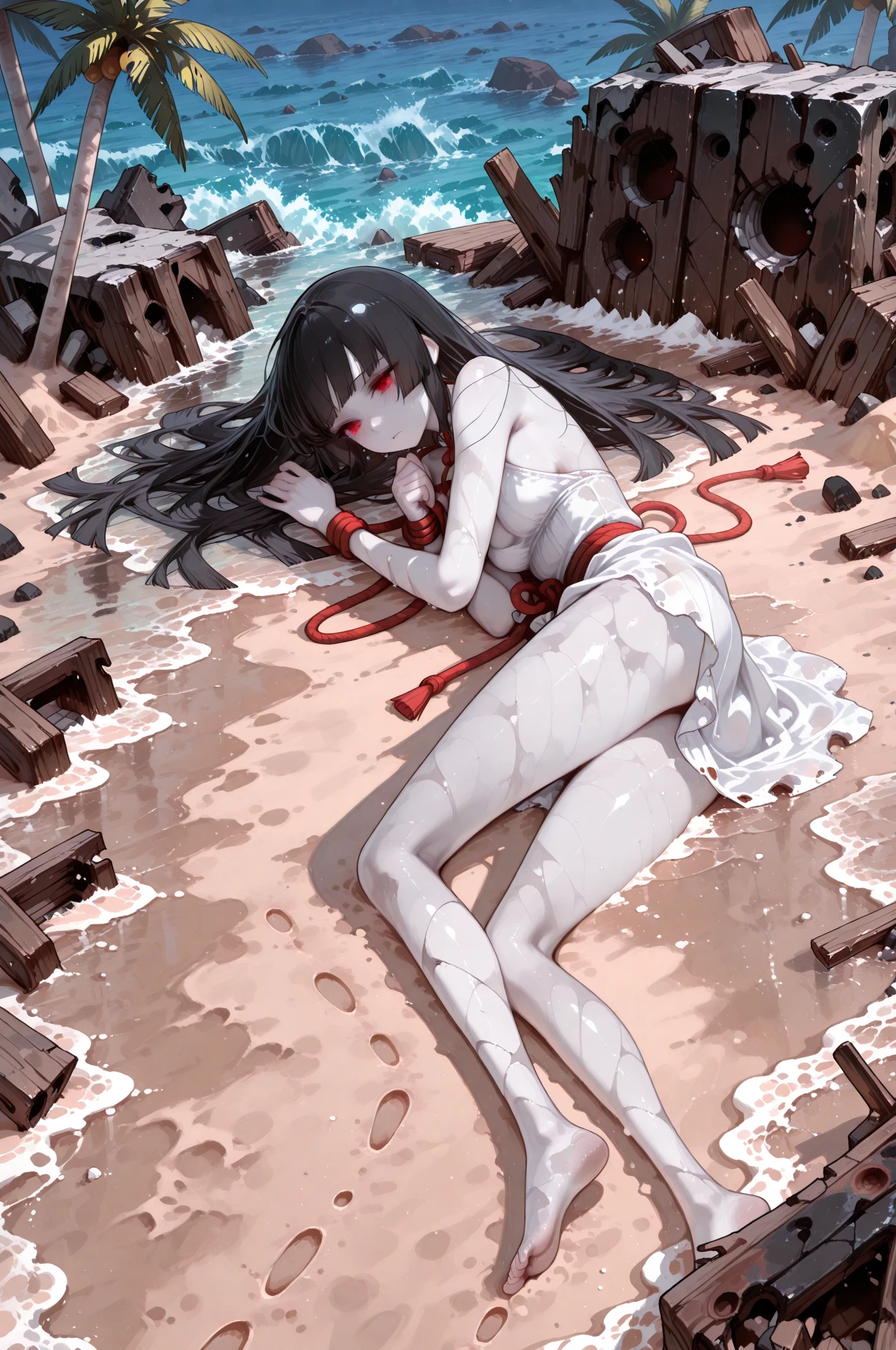 (最高of画質), (マスターof作品), (詳細なeyeof描写), (8k wallpaper),(詳細な顔of説明),
(Imide Shot:0.95), (full body:1.25),(一人in:1.4),(1人of女of子:1.2),Cute and beautiful,((ピンクof髪)),((veru length hair)),Almehind_return, ball_gag, Bondage, bondage, bound, bound_ankle, bound_arms, bound_foot, bound_wrist, box_tie, chest_bondage, share_rope, gag, gagged, red_rope, Suppressed, rope, shibari, shibari_以superior_cloofs, tape_gag, shinomiya_Kaguya, cloth_gag, 即興of_gag, Dissecting_gag, tied_superior_\(Non-sexual\), a bit_gag, suspension, bangs, frogtie, Broke up_bangs, tape, Queen, red_eye, chests, saliva, ribbon_bondage, nose_red面, Wigwear, dress, 鎖Toつながれた, Looking_in_Audience, red面, 1人of女of子, length_sleeve, ring_gag, Spreader_bar, skindentinion, Looking_To_of_~ side, cin_ear, gloves, bare_shoulder, full_body, Drooling