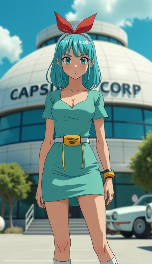 <lora:hamankarn055:0.5>,
roux_louka,1girl,long hair,side ponytail,bangs,sidelocks,light purple hair,brown eyes,
collarbone,shoulder holster,pouch,green shirt,star symbol print,short sleeves,leotard,ribbon,
green footwear,toeless footwear,sandals,