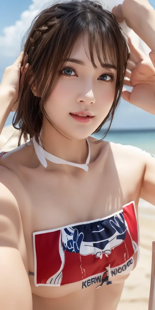 (Highest quality), (High detail), (Vibrant colors), (One girl), A cute female pirate sailing the high seas, High resolution, 4K,