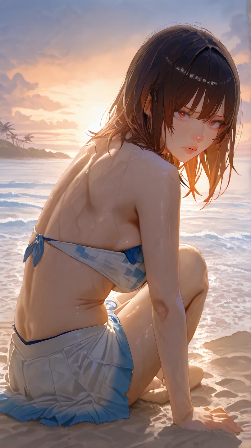 a naked teenage girl being
