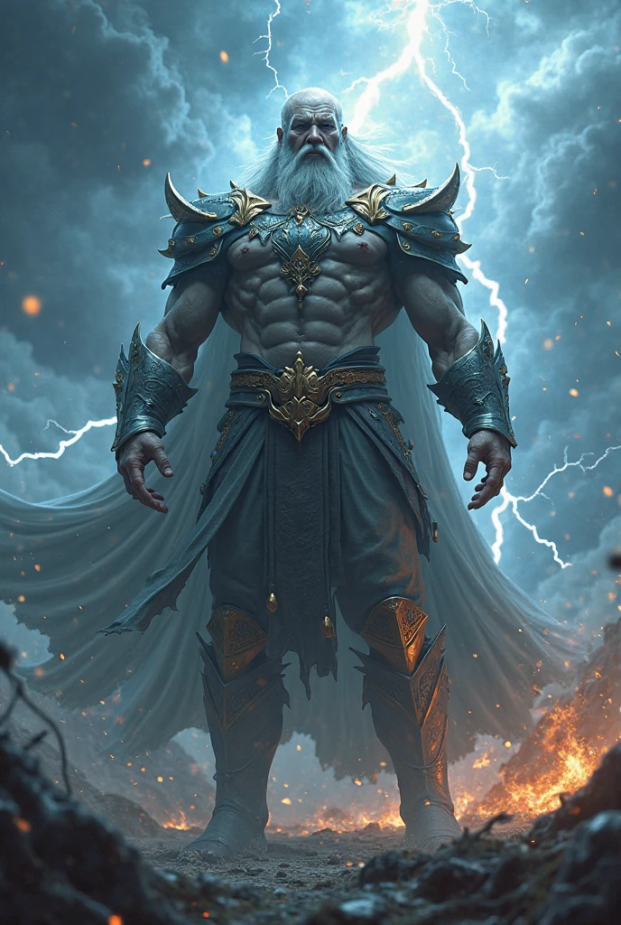 A Spartan Knight, phantom, blue flare, transparentes, without a helmet, barba, bloody