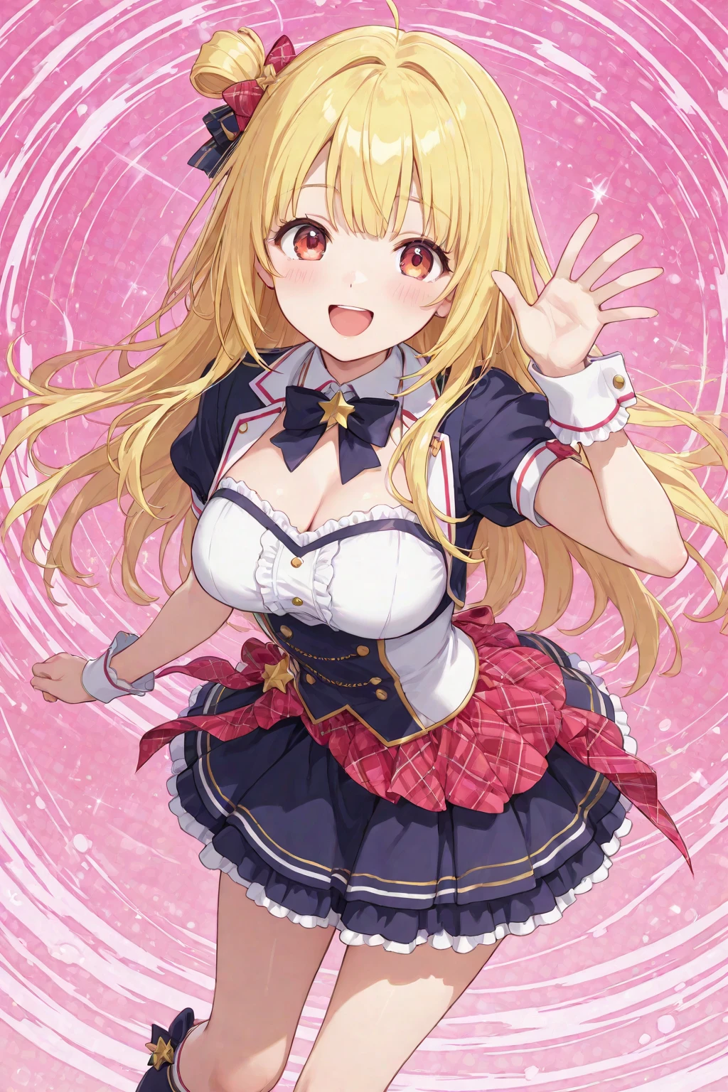 Smiling girl、heart、